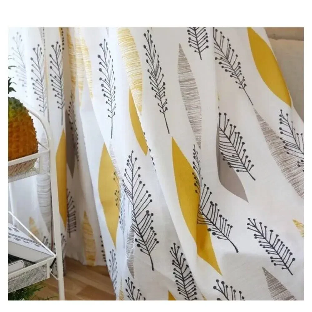 Daziran 2 Panels Set Floral Room Darkening Grommet Top Curtain Lined Pillow Cvrs